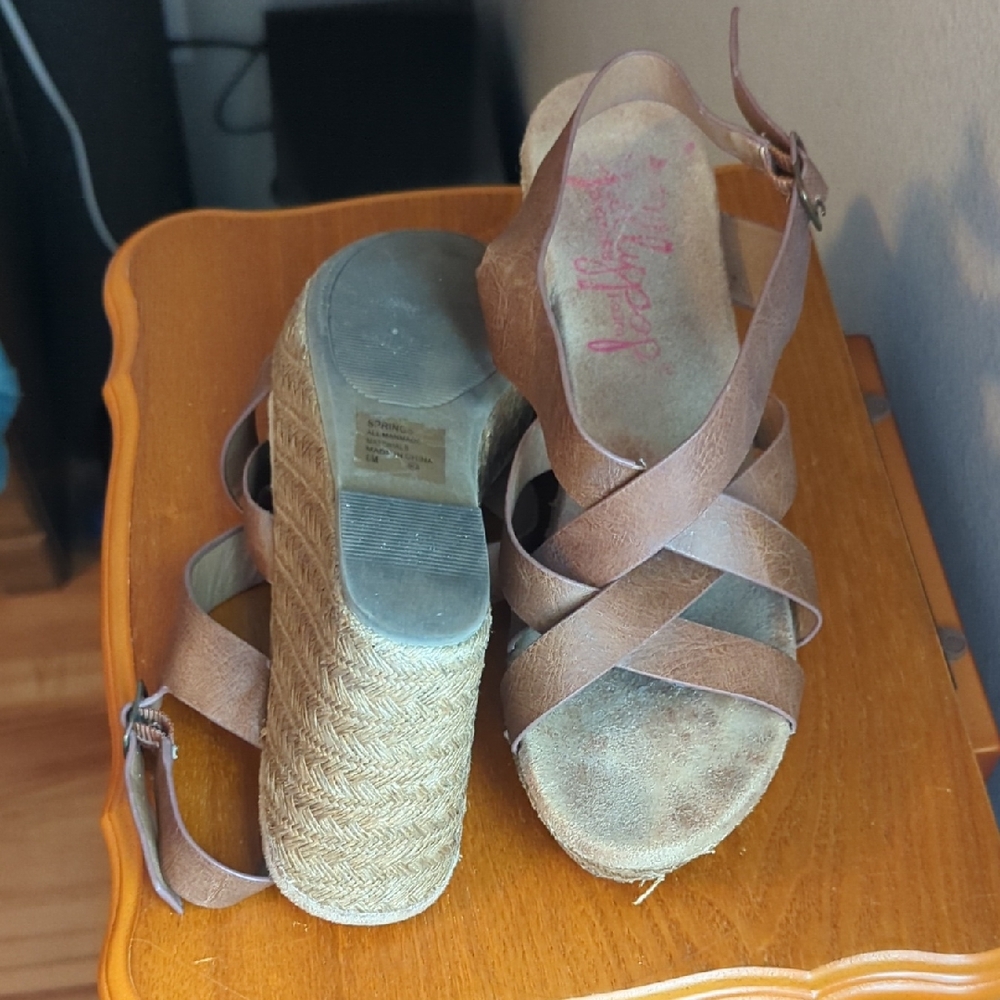 Brown Wedge Sandals